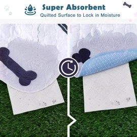 Washable Pee Pads for Dogs, 2 Pack Reusable Puppy Training Pads, Durable and Absorbent Whelping Pads, Waterproof Pet Training Pads (36x48 inchs (2 Pack))