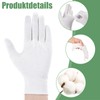 Newofview 12 Pairs White Cotton Gloves, Moisturising Gloves, Cotton Gloves