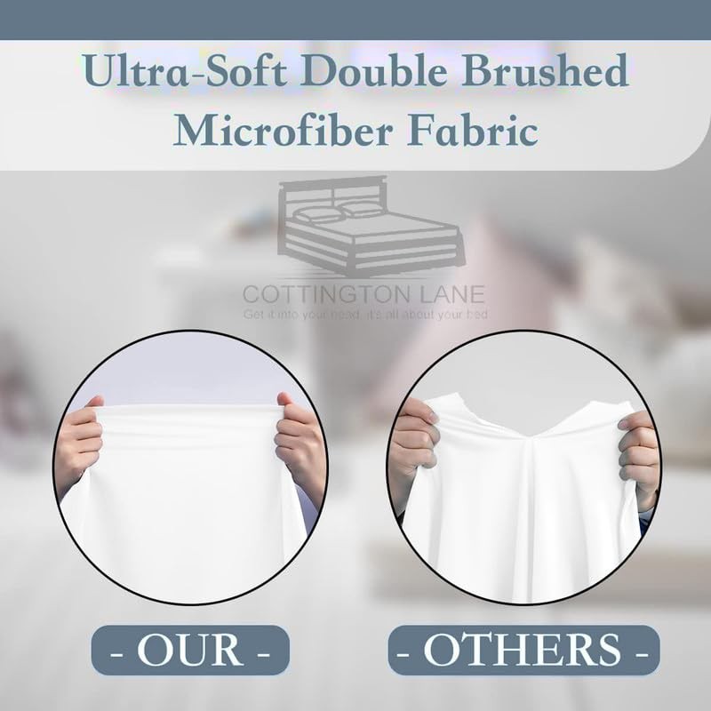 Split Queen Size Fitted Sheet-Premium Hotel Quality - Fitted Sheet