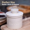 PriorityChef Butter Crock for Counter with Water Line For Spreadable