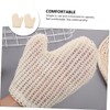 Minkissy 2pcs Sturdy Woven Scrub Gloves Shower Exfoliating Mitts for