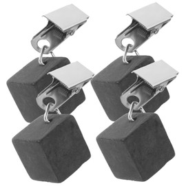 FUNOMOCYA 4Pcs Tablecloth Weights with Metal Clips Outdoor Table Cover Pendants for Wind Resistance Decorative and Reusable Tablecloth Holders Compact Design for Picnics and Events