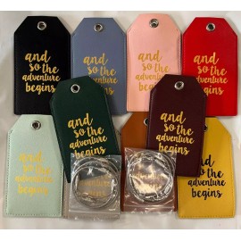 Unbranded Casmonal 10 PACK Luggage Tags w/ Full Back Privacy Cover Steel Loops