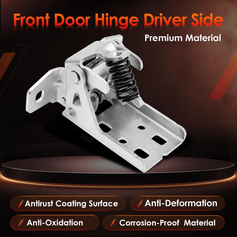 Upper Door Hinge Driver Side Left LH, Compatible with 02-08