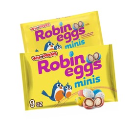 MINI Robin Eggs 9oz Bags - Pack of 2 - Great for Easter Baskets, Filler or Egg Hunts