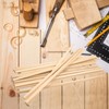 18 PCS Split Wood Dowel Rods, 15.7-inch x 1/2-inch Unfinished