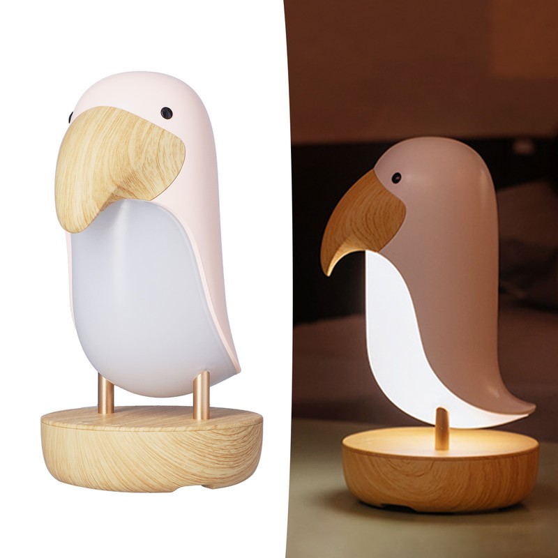 Innovative Bird Night Lamp ABS Breathing Night Light USB Charging
