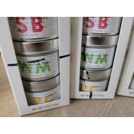 Trader Joe's Summer Candle Tin Trio Scented Strawberry Watermelon Pineapple NEW