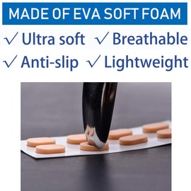 SAIGO Soft Foam Nose Pads Self Adhesive Non-Slip Eyeglass Nose Pads, Thin Nosepads for Eyeglasses Sunglasses Glasses,12Pairs,1.5MM Skin Color