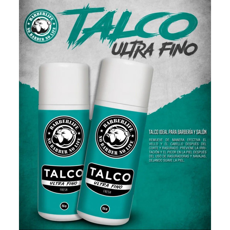 Talco Ultrafino Para Barberia Y Salones