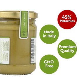Veggy Duck Veggy Duck - Sweet Spreadable Pistachio Cream (200g) | With 45% Mediterranean Pistachios | Italian Artisan Food Gourmet | Suitable for Breakfasts & Desserts