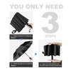 Feimvbe Travel Umbrella, Windproof Automatic Umbrella Compact Sized Portable Personal