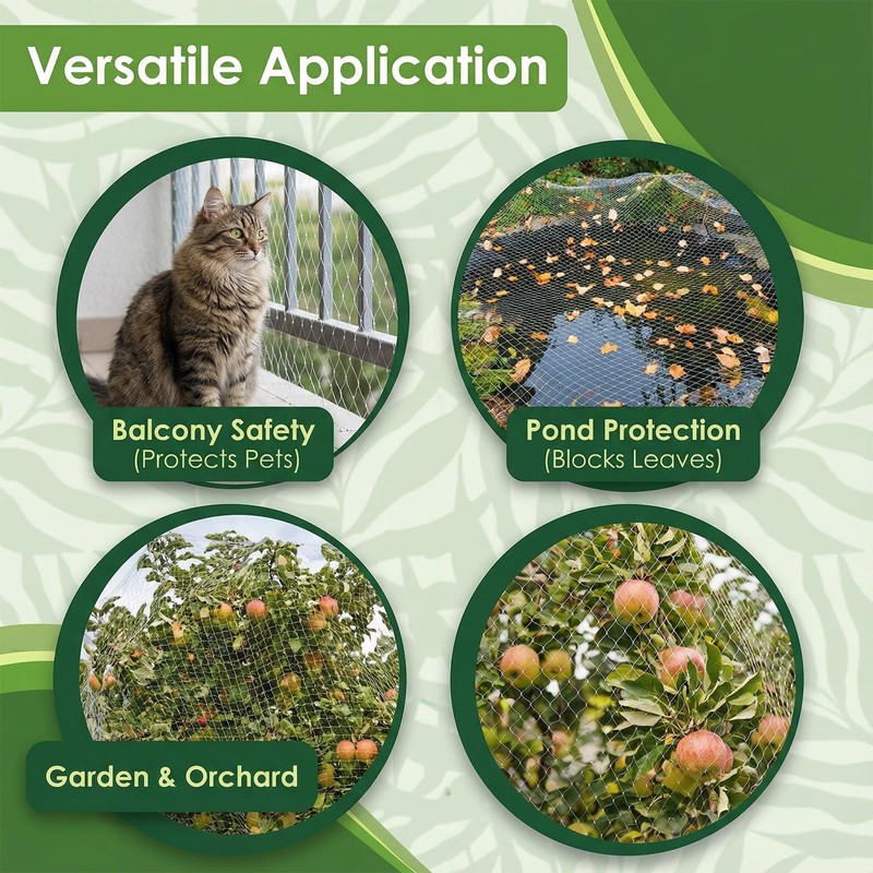 GWHOLE 33 x13 Ft Garden Netting for Tree and Plant