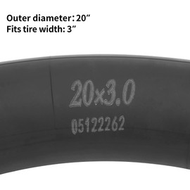 RUTU 2-Pack 20 Inch Bike Tubes,20x3 Bicycle Tube with 33/32mm Schrader Valve and Installation Accessorie - Fit for Mountain and Road eBiking Capable Bicycle Tube - Premium Heavy Butyl Inner Tube