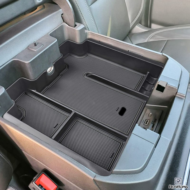 RUNROAD Center Console Organizer Tray Compatible with 2019-2022 Chevy Silverado