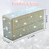 CGBE 30-Slot Nail Drill Bit Holder with Rhinestones, Dustproof Nail