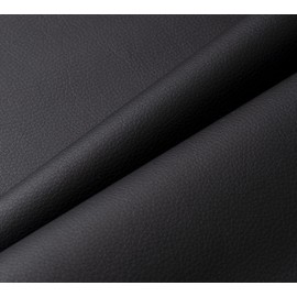 IPEA Faux Leather Black for Decor and Coating 140 x 50 cm - Made in Italy - Faux Leather for Sofas, Chairs, Clothing, Accessories - Upholstery Fabric Cover Fabric Leather Look - Half Metre