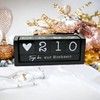 Countdown Calendar Wooden Cube with Theme Bar Permanent Year Table