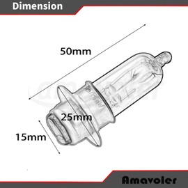 amavoler 12v 35/35w Headlight Bulb Halogen Light Aftermarket Replacement Parts Fit for ATV Moped Quad Go Kart Scooter Motorcycle 4 Wheeler Taotao Sunl Coolster Roketa Jonway.