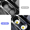 4-Pack 2.75“ White Flower Car Cup Coasters - Floral Silicone