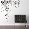 WALPLUS Butterfly Vine Wall Stickers for Kids Rooms - Nursery