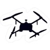 StickerTalk Drone Sticker, 5 inches by 3.5 inches