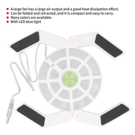 Laptop Cooling Stand, Laptop Cooling Pad, Portable with Luminous Large Fan for Laptops Gaming Laptop Notebook Computer(White, Pisa Leaning Tower Type)
