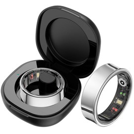 findtime Smart Ring Sleep Tracker Heart Rate Monitor Blood Oxygen Fitness Ring Pedometer Step Counter Fitness Tracker Waterproof Curved Smart Rings for Men Women