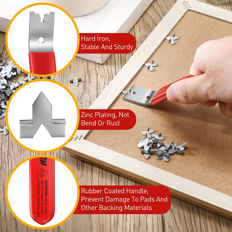 Feekoon Glazier Point Driver, Glazier Setting Tool with 100 Push