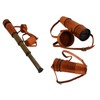 Handmade 18" Red Color Leather Encased Brass Spy Glass Telescope