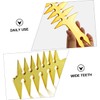 WOONEKY 1Pc Retro Styling Comb for Men Golden Multi Function