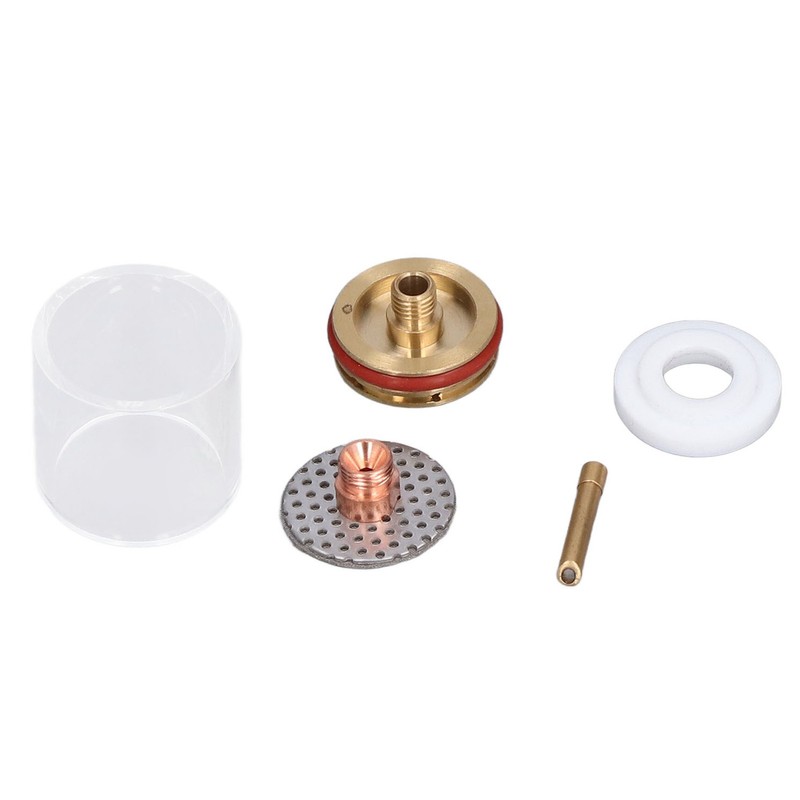 5Pcs/Set TIG Welding Torch Cup Brass Glass Cups Collet Nozzle