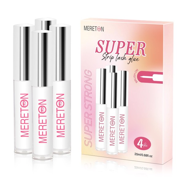 Eyelash Glue for False Eyelashes - 4 pcs Super Strong