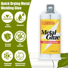 Flinemon Metal Glue, Heavy Duty Waterproof Welding Glue, 1.76 oz