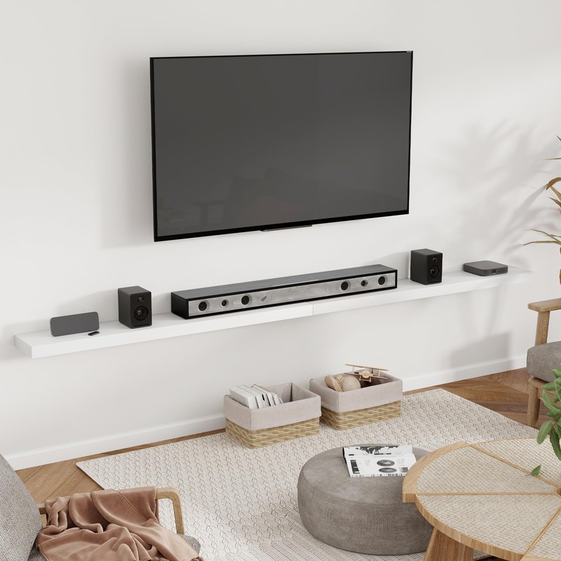 Heimlove 55 Inch Floating Shelves for Wall 8 Inch Deep