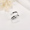 URONE I Am Enough Ring 925 Sterling Silver Adjustable Self