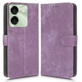 Case Compatible with Umidigi G9A, RFID Block Magnetic Flip Leather Shockproof Protective Cover with Card Slots, Kickstand