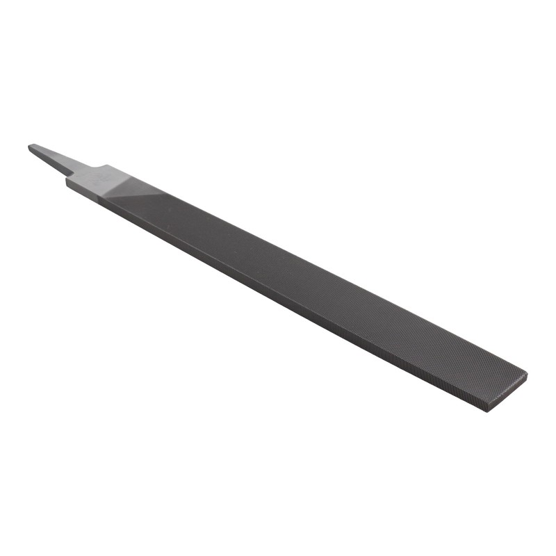 ツボサン 鉄工用ヤスリ 平 細目 柄無し 250mm T-28