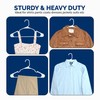Closetselect Plastic Hangers 50 Pack, Strong Space Saving Notch Hanger,