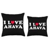 I Love Ahava Matching Girlfriend & Boyfriend Ahava Name Throw
