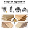 XDENGP Cove Raised Panel with Back Cutter Router Bits 1/2