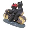 Lipco Black Bear Motorcycle Biker Figurine