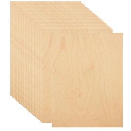 12Pcs 12 x 18 x 1/8 Inch Baltic Birch Plywood Sheets 3mm Unfinished Plywood Sheet for Arts and Crafts, Painting, Pyrography, Wood Engraving, Wood Burning, Laser, Architectural Models