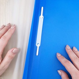 D.RECT Lux PP File Folder A4 Without Perforation Strong Polypropylene Film Blue