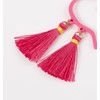 HSWE Flamingo Drop Earrings Tassel Dangle Earrings Thread Earrings Hawaiian
