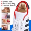 SUMBLIME Adhesive Heel Cushion Pads for Loose Shoes, Too Big Boots, Back of Heel Grips Inserts for Women Men, Heel Guards Liners for Improving Shoe Fit, 4pcs-Beige+4pcs-Beige