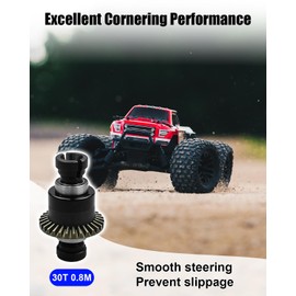 Assembled Differential 30T 0.8Mod V2 Compatible with 1/18 ARRMA GROM Typhon Granite GROM Mini Mojave GROM 2S, 2 pcs