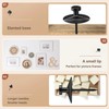 50pcs Black Thumb Tacks - Heavy Duty Double Headed Metal