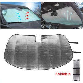 SHINEKA Windshield Sun Shade Visor Aluminum Foil Foldable for Dodge Challenger 2009-2021