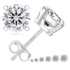 KRKC&CO Women's Moissanite Earrings 925 Silver 0.6/1/1.2/1.6/2/3ct Moissanite Diamond, VVS1